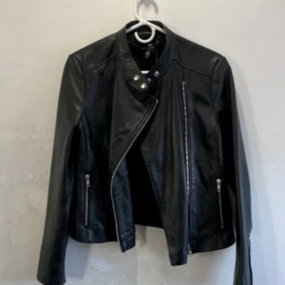 MUUBAA London black motorcycle jacket